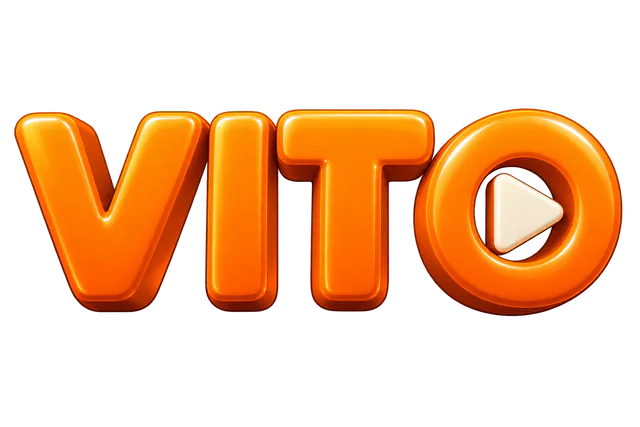 VITO’s orange three-dimensional wordmark